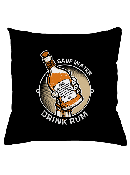 Save water vankúš Black