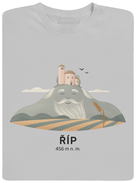 Říp s osobnosťou pánske tričko Pacific Grey