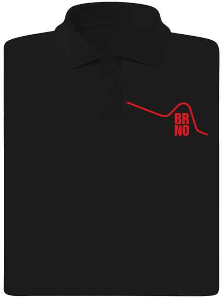 Brno pánska polokošeľa Black