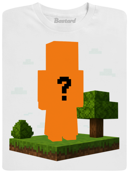 Minecraft z vlastnej fotky detské tričko White