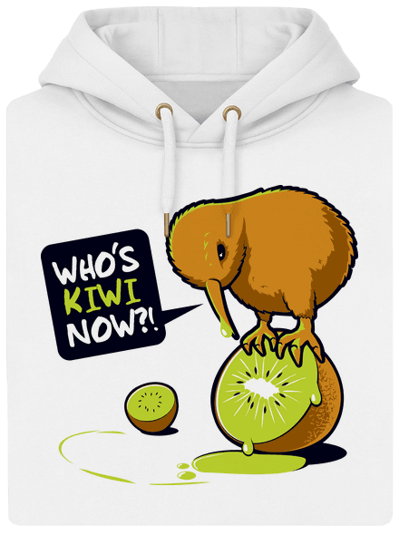 Kiwi unisex mikina premium Snowwhite