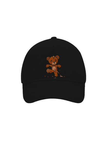 Zombie teddy šiltovka baseballka Black