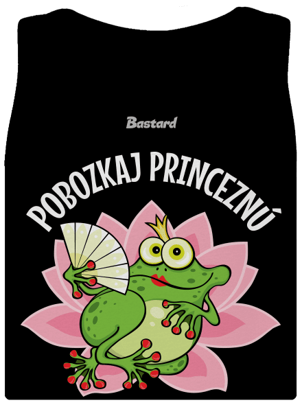 Pobozkaj princeznú a princa dámske tielko klasické Black