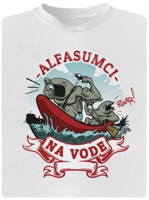 Alfasumci na vode pánske športové tričko White