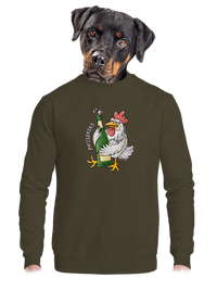 unisex mikina bez kapucne