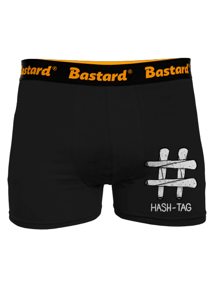 Hash tag boxerky Black