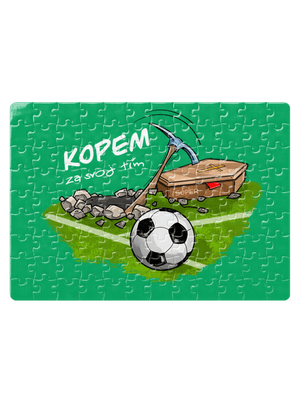 Kopem za svoj tím puzzle White
