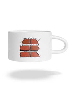 Tehly hrnček makronka White