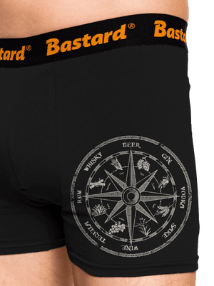 Alkoholický kompas boxerky Black