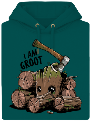I Am Groot unisex mikina premium Emerald Green
