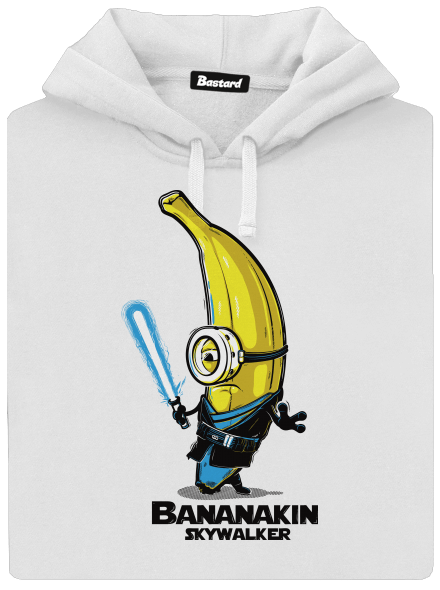 Bananakin Skywalker dámska mikina klokanka White