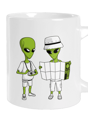 Mimozemšťania veľký hrnček White