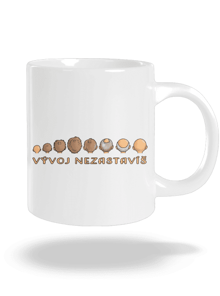 Vývoj nezastavíš veľký hrnček White