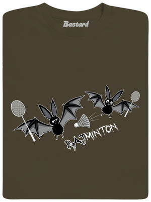 Batminton pánske dlhý rukáv Urban Khaki