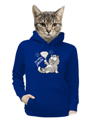 Macko a Micka dámska mikina klokanka Royal Blue Mal