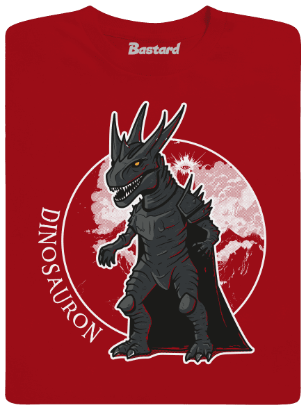 Dinosauron pánske dlhý rukáv Red