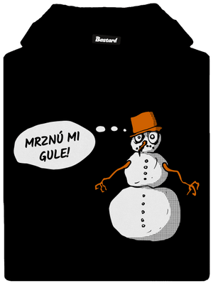 Mrznú mi gule dámska mikina klokanka Black