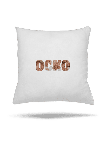 Nápis ocko z vlastných fotiek vankúš White