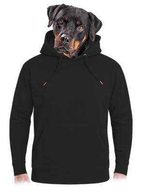 Bez potlače unisex mikina premium Dark Black