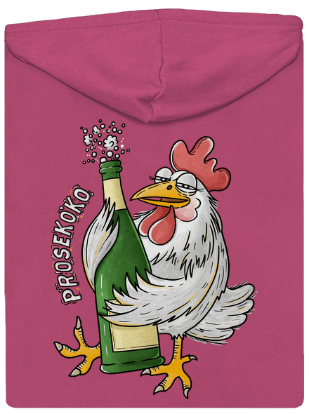 Prosekoko dámska mikina na zips Magenta