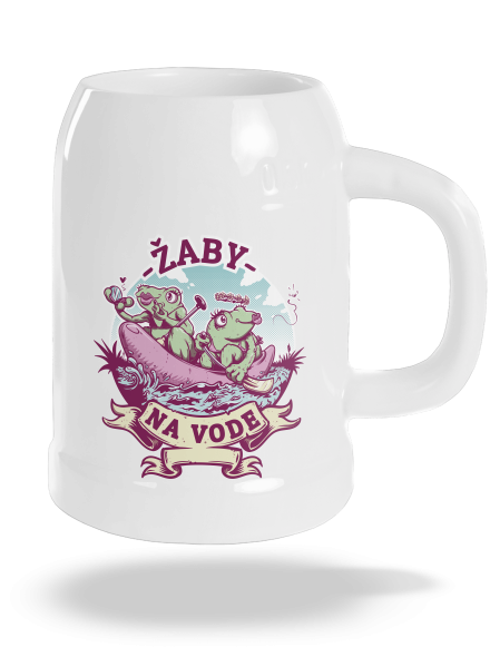Žaby na vode polliter White