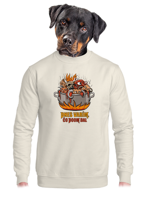 Čo Doom dal unisex mikina bez kapucne Off White