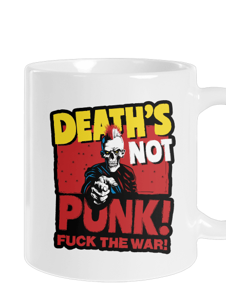 Death's not punk klasický hrnček White