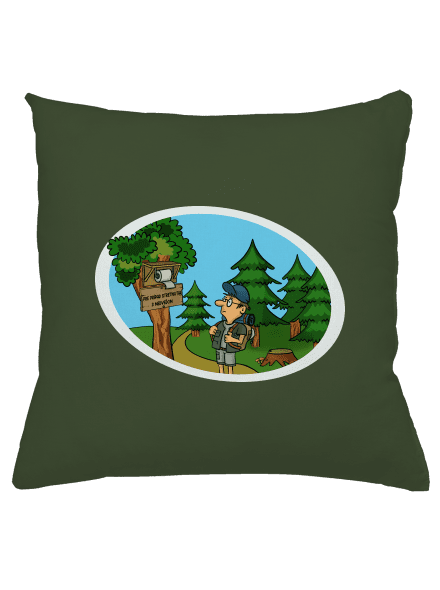Stretnutie s medveďom vankúš Olive Green