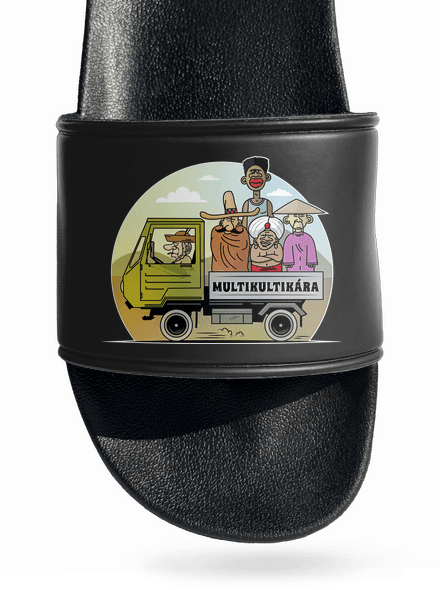 Multikultikára šľapky Black