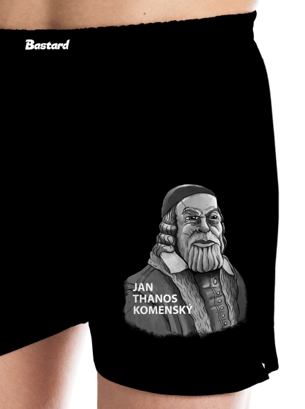 Jan Thanos Komenský pánske trenky Black