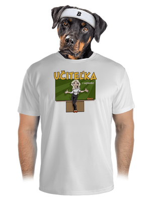 Učitel'ka v septembri pánske športové tričko White