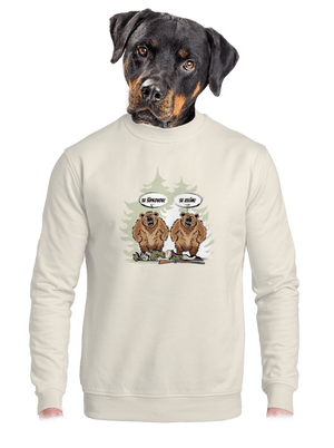 unisex mikina bez kapucne