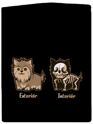 Teriér pánska mikina na zips Black