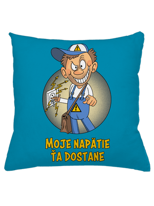 Moje napätie vankúš Blue Turquoise