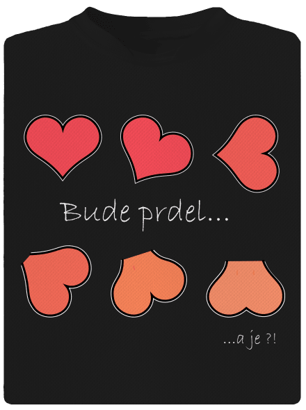 Bude prdel detské športové tričko Black