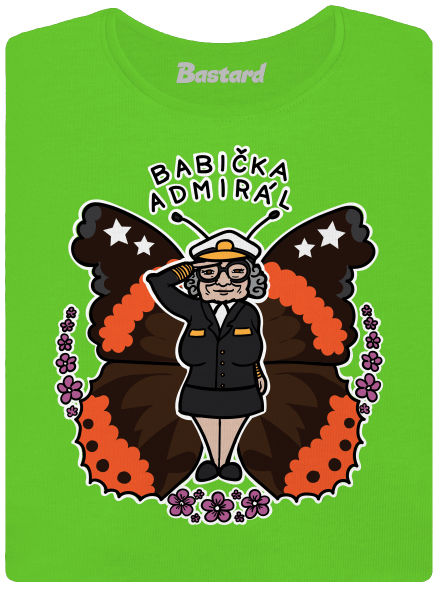 Babička admirál dámske tričko Apple Green