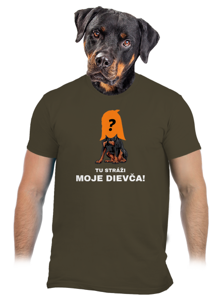Tu strážim ja pánske tričko Urban Khaki