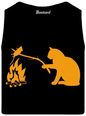 Mačka a myš pánske tielko Black