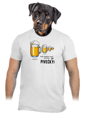 Pivečka pánske tričko White