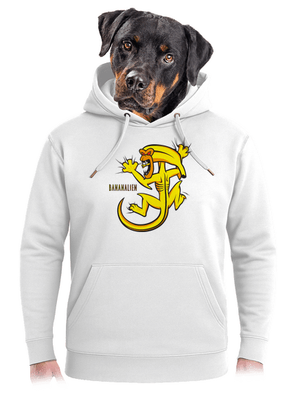 Bananalien unisex mikina premium Snowwhite