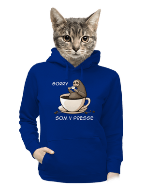 V presse dámska mikina klokanka Royal Blue Mal