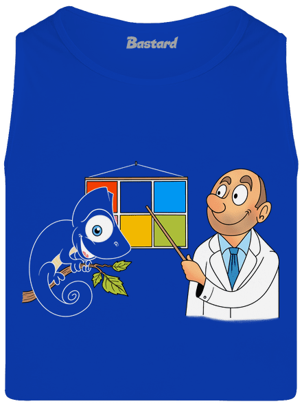 Chameleón u lekára pánske tielko Royal Blue