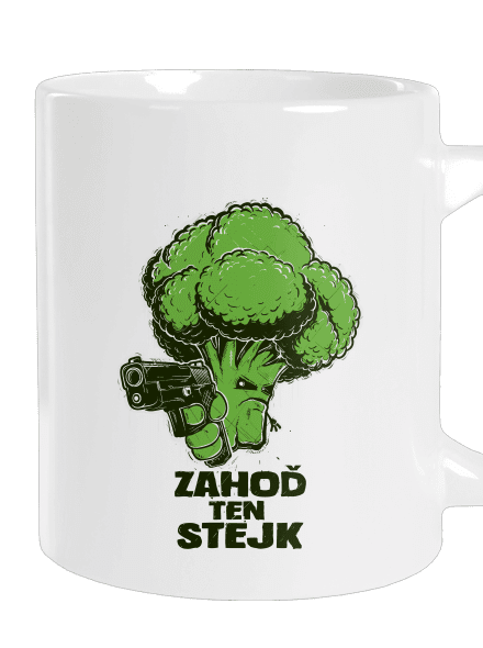 Zahoď ten stejk veľký hrnček White