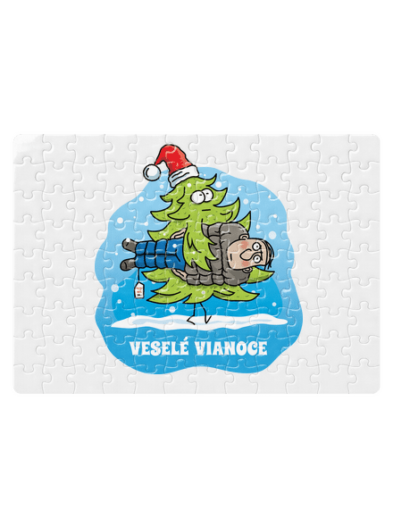 Veselé Vianoce puzzle White