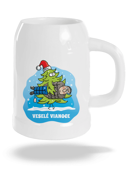 Veselé Vianoce polliter White