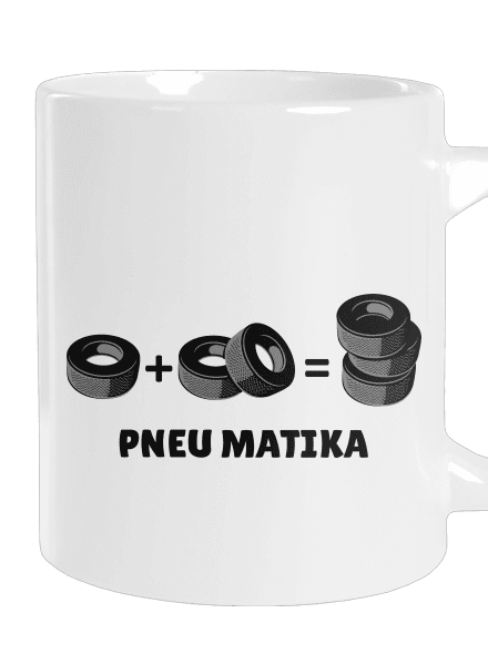 Pneu Matika veľký hrnček White