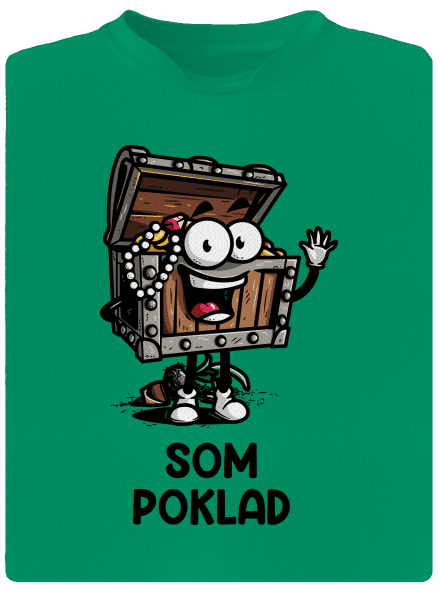 Som poklad detské športové tričko Kelly Green Mal