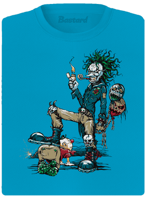 Evil Clown dámske športové tričko Blue Atol