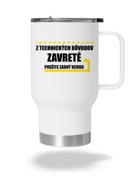 Zadný vchod termohrnček White