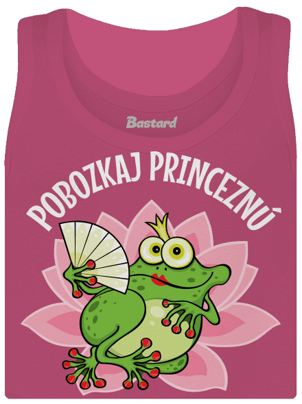 Pobozkaj princeznú a princa dámske tielko klasické Magenta